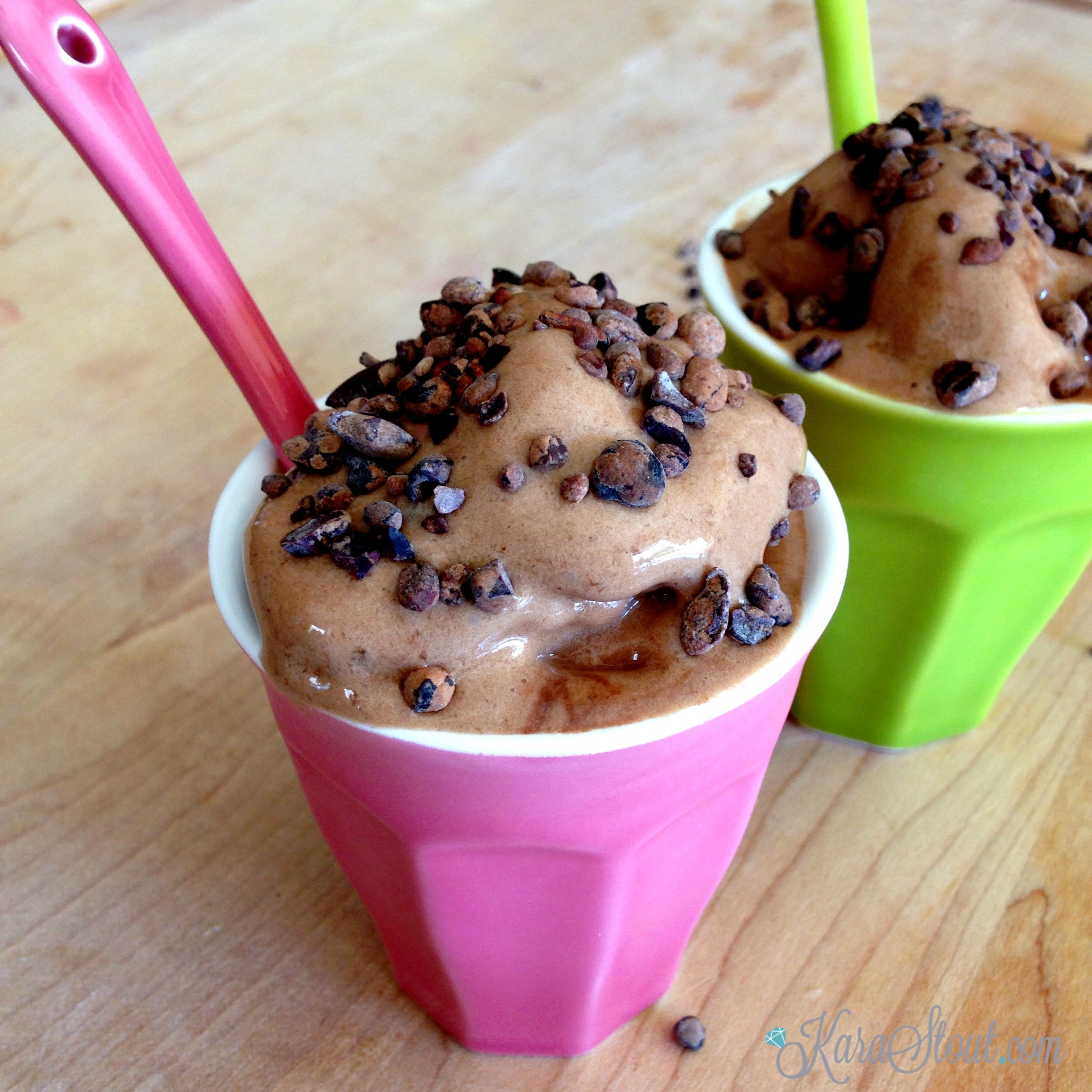 Creamy Chocolate Banana Ice Cream with Sprinkles