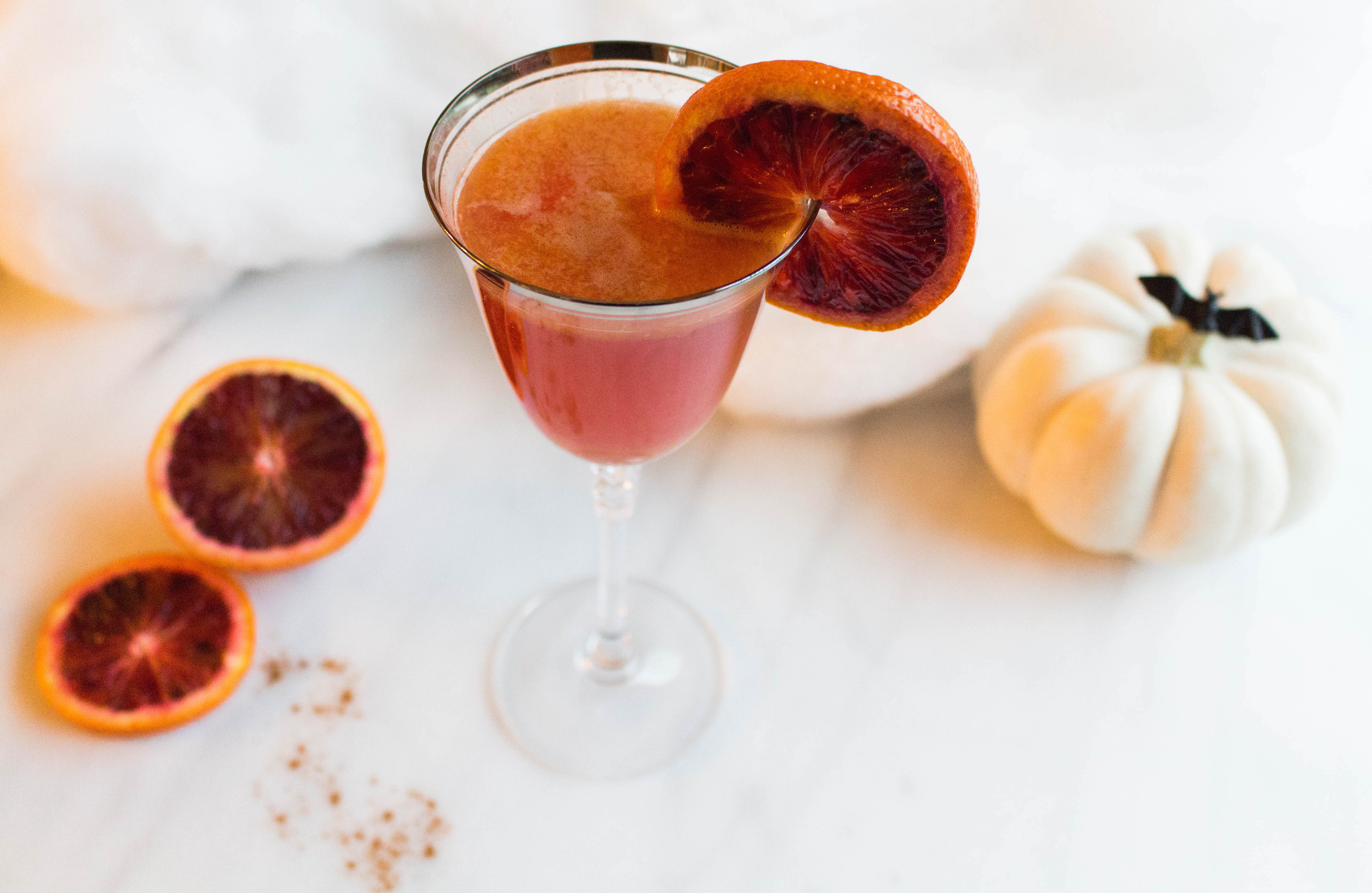 A Halloween-Inspired Cocktail: The Bloody Mimosa