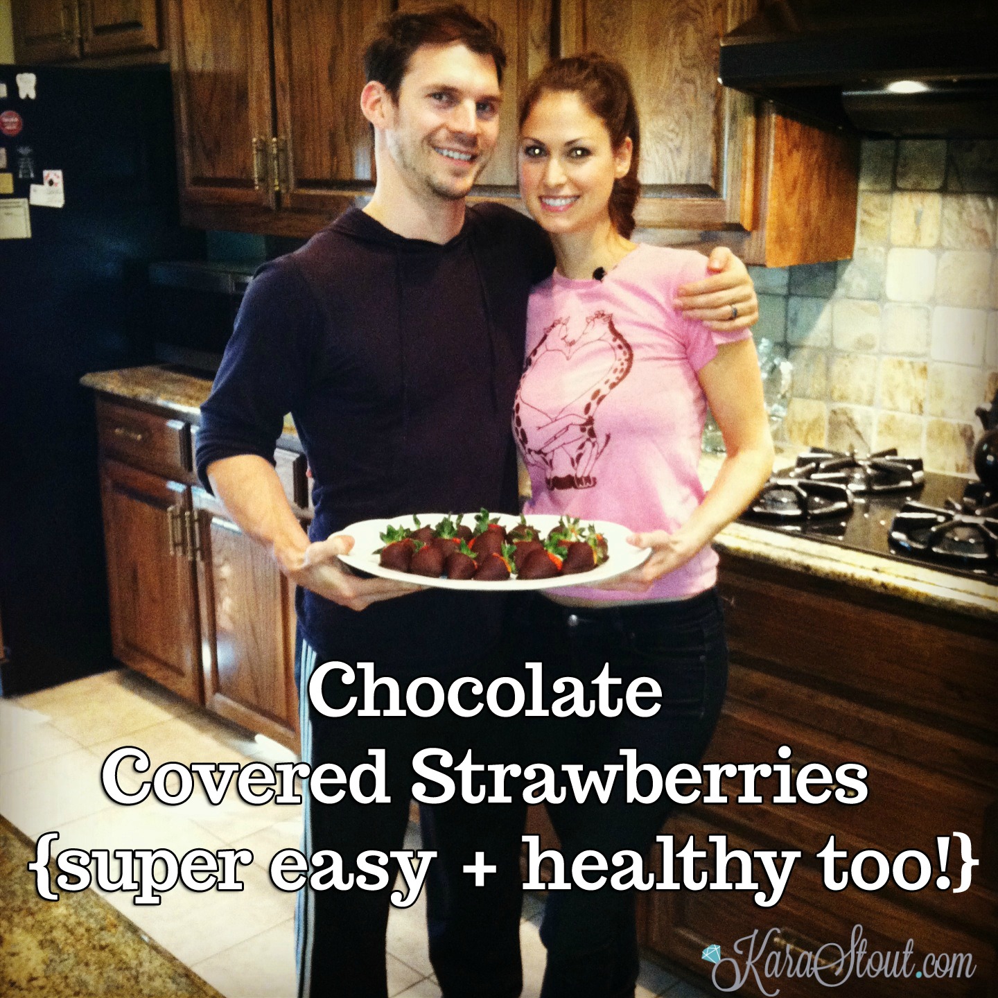 Chocolate Covered Strawberries {super easy + healthy too!}
